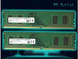 Micron 8GB (2X4GB) DDR4-2400Mhz Pc4-2400t Ddr4 Desktop RAM UDIMM Memory 288-pin MTA4ATF51264AZ-2G3B1