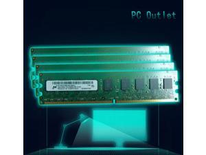 Micron MT18HTF25672AZ-80EH1 8GB(4X2GB) 2Rx8 PC2-6400 CL5 DDR2-800 240pin ECC Unbuffered UDIMM Desktop Memory