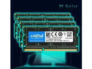 crucial Laptop Ram 32GB(8GB x4) DDR3-1600 PC3-12800 CT102464BF160B.M16FN SODIMM Memory 204pin 1.35V crucial Laptop Ram 32GB(8GB x4) DDR3-1600 PC3-12800 CT102464BF160B.M16FN SODIMM Memory 204pin 1.35V