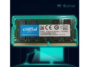 Crucial 32GB(2X16GB) DDR4-2666 SODIMM CP4-21300 Laptop Memory CL19 1.2V 260-PIN CT16G4SFD8266.M16FE
