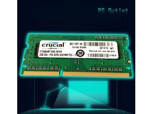 Crucial 8GB Sodimm Sticks PC3-12800S DDR3 1600 MHz 204pin CL11 Laptop Memory RAM 