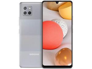 Samsung Galaxy A42 5G (SM-A426B/DS) 6.6" Super AMOLED Display, 128GB + 6GB RAM, 48MP Quad Camera, 5000mAh Battery, Factory Unlocked, International Version - Prism Dot Gray