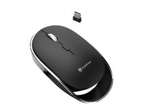 XYH60 1600 DPI 6-keys Charge Mute Wireless Mice, Colour: 2.4G Wireless Black