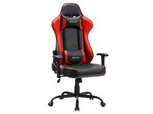 VON RACER PU Leather Gaming/Racing Style Ergonomic High Back Chair with Removable Neck Rest and Adjustable Back Cushion (Red) VON RACER PU Leather Gaming/Racing Style Ergonomic High Back Chair with Removable Neck Rest and Adjustable Back Cushion (Red)