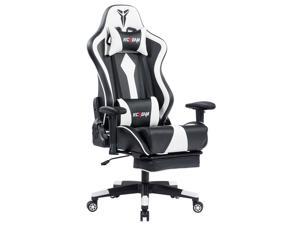 KCREAM Big And Tall 300lbs Gaming Chair Ergonomic Racing Chair Computer Chair With Adjustable Headrest and Lumbar Support E-Sports Swivel Chair with Footrest