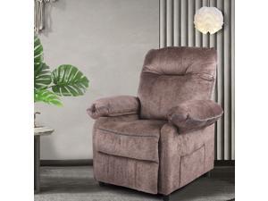 REFICCER Massage Recliner Chair Fabric Overstuffed Lounge Single Sofa for Living Room Comfy Chair with Heating and Vibration Function