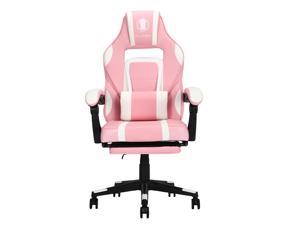 KILLABEE Gaming Chair Ergonomic Chair Computer Chair With Massage Lumbar Support,Racing Style PU Leather High Back Adjustable Swivel With Retractable Footrest