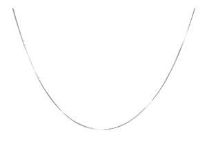 NAG.HC 925 Sterling Silver Chain 0.8MM Delicate Box Chain - Italian Necklace Chain - Tiny&Thin&Strong -Friendly Price & Quality 18IN