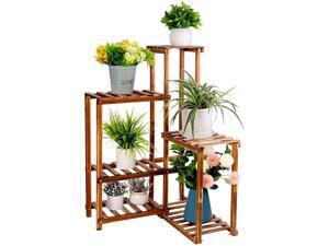 unho Plant Corner Stand 6 Tier Wood Shelf Indoor Outdoor Garden Patio Displaying Shelves Rack for Flowers Succulents Planter Pots unho Plant Corner Stand 6 Tier Wood Shelf Indoor Outdoor Garden Patio Displaying Shelves Rack for Flowers Succulents Planter Pots