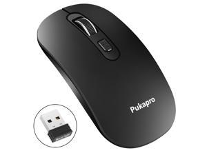 Wireless Computer Mouse with jiggler Built-in Pukapro Intelligent Mouse Mover Undetectable for Computer, Laptop with ON/Off Switch to Prevent Entering Sleep Mode