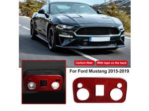 For Ford Mustang Carbon Fiber Red Reading Lights Control Panel Trim Sticker New - For Ford Mustang Carbon Fiber Red Reading Lights Control Panel Trim Sticker New -
