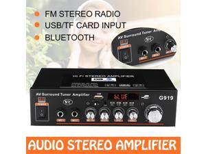 OuShu 180W+180W bluetooth Car Amplifier Stereo Power Cafe Restaurant Home AMP 12/220V -