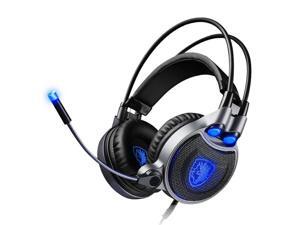 SADES R1 Virtual 7.1 Surround Sound Vibration Gaming Over Ear Headset Headphone - Blue - Blue SADES R1 Virtual 7.1 Surround Sound Vibration Gaming Over Ear Headset Headphone - Blue - Blue