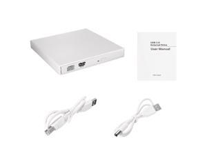 USB 2.0 External Blu-ray Combo DVD/CD Burner RW Drive for PC Laptop Windows Mac #white - White (white) USB 2.0 External Blu-ray Combo DVD/CD Burner RW Drive for PC Laptop Windows Mac #white - White (white)
