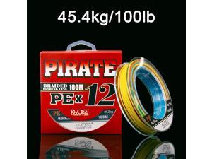 12 Strands Braided Fishing Line 100m Strong Smooth Line 12/20/30/50/70/80/100lb - 45.4kg 100lb