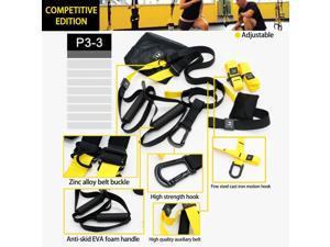 Set TRX Yoga Fitness Resistance Bands Hanging Belt Suspension Pull Rope Workout Competitive Edition - Pro3: competitive