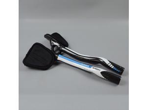 TOSEEK Carbon Road Bike TT Triathlon Aero Bar rest Handlebar Aerobar 31.8*270mm - Green light TOSEEK Carbon Road Bike TT Triathlon Aero Bar rest Handlebar Aerobar 31.8*270mm - Green light