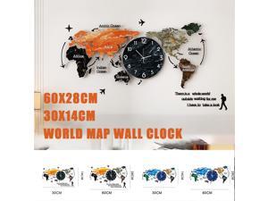 Creative World Map Wall Clock Acrylic Home Fashion Nordic Clocks Bedroom Living Room Light Wall Decoration - Type A Creative World Map Wall Clock Acrylic Home Fashion Nordic Clocks Bedroom Living Room Light Wall Decoration - Type A