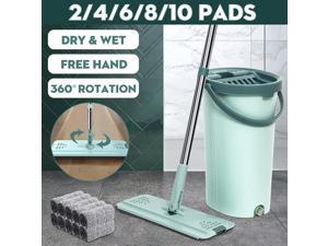Lazy Bucket Drag House Free Hand Wash Flat Squeeze Mop Wringing Floor Cleaning - Apricot Lazy Bucket Drag House Free Hand Wash Flat Squeeze Mop Wringing Floor Cleaning - Apricot