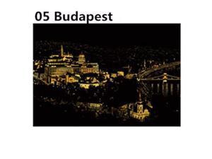 Topacc Scratch Golden City Night View Home Cafe Office Decor Paper Art - Budapest Topacc Scratch Golden City Night View Home Cafe Office Decor Paper Art - Budapest
