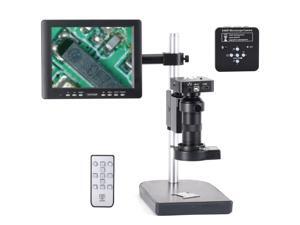 HAYEAR 34mpMP Professional Industrial Microscope Camera Kit HDMI USB 100X C-mount Zoom Lens 60 LED Light with 8" HD LCD Screen For Mobile Phone PCB Repair - HAYEAR 34mpMP Professional Industrial Microscope Camera Kit HDMI USB 100X C-mount Zoom Lens 60 LED Light with 8" HD LCD Screen For Mobile Phone PCB Repair -