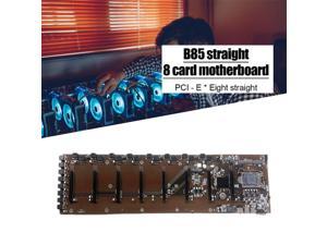 B85 BTC Mining Mainboard B85-BTC 8 PCI-E Desktop Miner Motherboard Mainboard with 4*USB3.0 ,1*SATA3.0, 1*MSATA,1*LAN1*DDR3 interface for Core i7 /i5 / i3 / Pentium (LGA1150) CPU socket