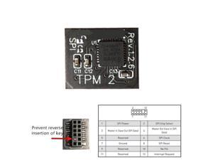 1Piece TPM 2.0 Security Module Trusted Platform Module For MSI 12PIN SPI MS-4462
