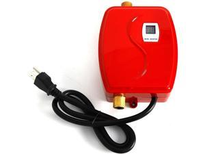 TFCFL Mini electric water heater,OUKANING 3000W 110V electric heating tankless instant electric water heater red TFCFL Mini electric water heater,OUKANING 3000W 110V electric heating tankless instant electric water heater red