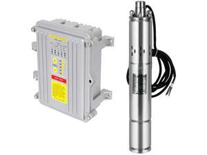 TFCFL 3'' DC 24V Solar Water Pump Submersible Well Pump Stainless Steel 140W DC Deep Well Solar Water Pump Submersible MPPT Controller Kits for Home and Industrial Use Max Flow 1300L/H TFCFL 3'' DC 24V Solar Water Pump Submersible Well Pump Stainless Steel 140W DC Deep Well Solar Water Pump Submersible MPPT Controller Kits for Home and Industrial Use Max Flow 1300L/H