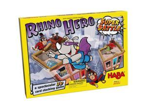 HABA Rhino Hero Super Battle - A Turbulent 3D Stacking Game Fun for All Ages