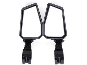LOYALHEARTDY 1.75-inch 2 PCS Black UTV Motorcycle Side Mirror LOYALHEARTDY 1.75-inch 2 PCS Black UTV Motorcycle Side Mirror