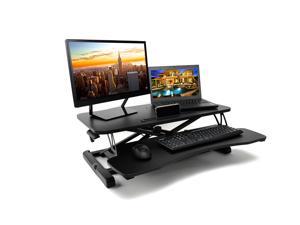 Fohfurniture 32" Standing Desk Converter, Adjustable Height Sit to Stand Desk Riser