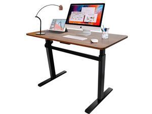 Electric Sit Stand Desk, Single Motor Desk Base, Aluminum Alloy Sit to Stand Desk Frame with Extra Horizontal Support Bar