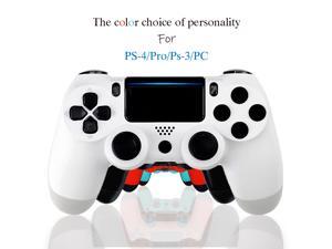 Powkiddy For PS4 Bluetooth Wireless Controller PlayS4Pro Dual Vibration Moto PS3PC Gamepads Light Touch Screen Joystick