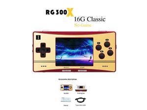 NEW ANBERNIC RG300X Retro Portable Handheld Game Console Mini Game Video Player HD Out-put Built In 5000 Games For Kids Gift Gold 16G ROM
