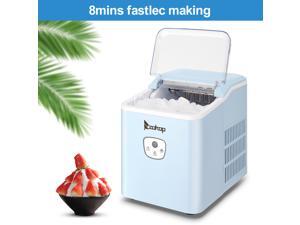 ZOKOP 120V 120W 26lbs/12kg/24h Ice Maker Blue Plastic Transparent Lid/Button Type Household ZOKOP 120V 120W 26lbs/12kg/24h Ice Maker Blue Plastic Transparent Lid/Button Type Household