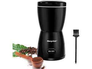 Morpilot Coffee Grinder, 200w Electric Coffee Grinder with Stainless Steel Blades, 2.8oz/14 Cups One-Touch Control Coffee Bean Grinder for Nuts, Spices, Grains, Clear Lid | Safety Switch (black) Morpilot Coffee Grinder, 200w Electric Coffee Grinder with Stainless Steel Blades, 2.8oz/14 Cups One-Touch Control Coffee Bean Grinder for Nuts, Spices, Grains, Clear Lid | Safety Switch (black)