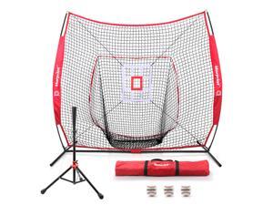 Morpilot Baseball/Softball Bundle | 7x7 Hitting Net |Sturdy Club Set| 3 Weighted Training Balls | Strike Zone Target | Carry Bag | Practice Batting, Pitching, Catching | Backstop Screen Equipment Morpilot Baseball/Softball Bundle | 7x7 Hitting Net |Sturdy Club Set| 3 Weighted Training Balls | Strike Zone Target | Carry Bag | Practice Batting, Pitching, Catching | Backstop Screen Equipment