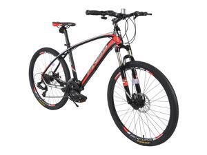24 Speed Mountain bike 26" Aluminum Mountain Bicycle front and rear disk brake -RED 24 Speed Mountain bike 26" Aluminum Mountain Bicycle front and rear disk brake -RED