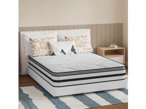 Morpilot Pillow Top Twin Mattress, 10 Inch Hybrid Innerspring Double Mattress in a Box, Cool Bed with Breathable and Pocket Spring Mattress Soft Knitted Fabric Cover Morpilot Pillow Top Twin Mattress, 10 Inch Hybrid Innerspring Double Mattress in a Box, Cool Bed with Breathable and Pocket Spring Mattress Soft Knitted Fabric Cover
