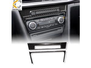 MAZDA 3 MAZDA3 Accessories Car Interior Carbon Decals Sticker Fiber Air Conditioning CD Console Panel Cover Trim Car Styling