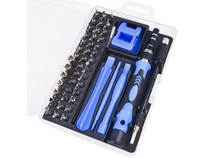 52PCS Precision Screwdriver Set with Case 52 in 1 Magnetic Screwdriver Bit Set with Flexible Shaft, Extension Rod Replaceable Bits for Laptops, Smartphone and More(Blue in Black) 52PCS Precision Screwdriver Set with Case 52 in 1 Magnetic Screwdriver Bit Set with Flexible Shaft, Extension Rod Replaceable Bits for Laptops, Smartphone and More(Blue in Black)