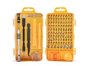 110PCS Precision Screwdriver Set 110 in 1 Electronic Repair Tool Kit for iphone,Computer,Watch,and More(Yellow) 110PCS Precision Screwdriver Set 110 in 1 Electronic Repair Tool Kit for iphone,Computer,Watch,and More(Yellow)