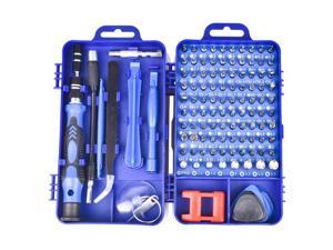 Precision Screwdriver Set, 115 in 1 Small Screw Driver Tool Kit, Professional Repair Tool Kit Plastic Screwdriver Toolbox, Blue, 1 Set