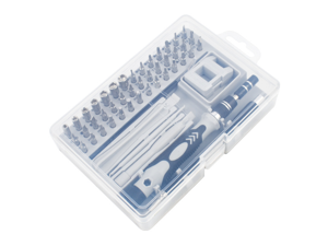 52PCS Precision Screwdriver Set with Case 52 in 1 Magnetic Screwdriver Bit Set with Flexible Shaft, Extension Rod Replaceable Bits for Laptops, Smartphone and More(Black Gray in Gray) 52PCS Precision Screwdriver Set with Case 52 in 1 Magnetic Screwdriver Bit Set with Flexible Shaft, Extension Rod Replaceable Bits for Laptops, Smartphone and More(Black Gray in Gray)