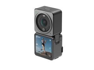 DJI Action 2 Dual-Screen Combo - 4K Action Camera with Dual OLED Touchscreens, 155° FOV, Magnetic Attachments, Stabilization Technology, Underwater Camera ideal for Vlogging and Action Sports