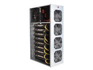 ISZEYU BTC T37 Mining Rig, 8 GPU Complete Miner Rig, Mining Machine System for Crypto Coin Currency Mining, GPU Miner Including Motherboard (Without GPU) Case with Cooling Fans,Barebones ISZEYU BTC T37 Mining Rig, 8 GPU Complete Miner Rig, Mining Machine System for Crypto Coin Currency Mining, GPU Miner Including Motherboard (Without GPU) Case with Cooling Fans,Barebones