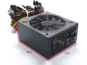 1600W New Multi-channel Rated Power Supply for Desktop Main Cabinet, Stable Voltage and Silent Air Cooling