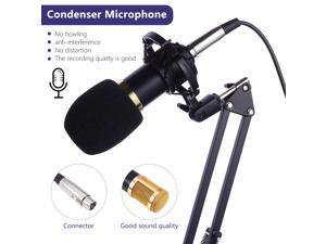 UKCOCO USB Streaming Podcast PC Microphone professional Studio Cardioid Condenser Mic Kit with sound card Boom Arm Shock Mount Pop Filter for Skype YouTuber Karaoke Gaming Recording UKCOCO USB Streaming Podcast PC Microphone professional Studio Cardioid Condenser Mic Kit with sound card Boom Arm Shock Mount Pop Filter for Skype YouTuber Karaoke Gaming Recording