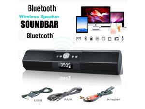 Foxnovo Sound Bar Wireless Speakers: 105dB Deep Bass Soundbar - with Sound Guide Port Home Theater Audio TV Soundbar - with 1.8" LCD Display Noise Filter Sound Bars for TV/PC/Cellphone/Tablets Foxnovo Sound Bar Wireless Speakers: 105dB Deep Bass Soundbar - with Sound Guide Port Home Theater Audio TV Soundbar - with 1.8" LCD Display Noise Filter Sound Bars for TV/PC/Cellphone/Tablets